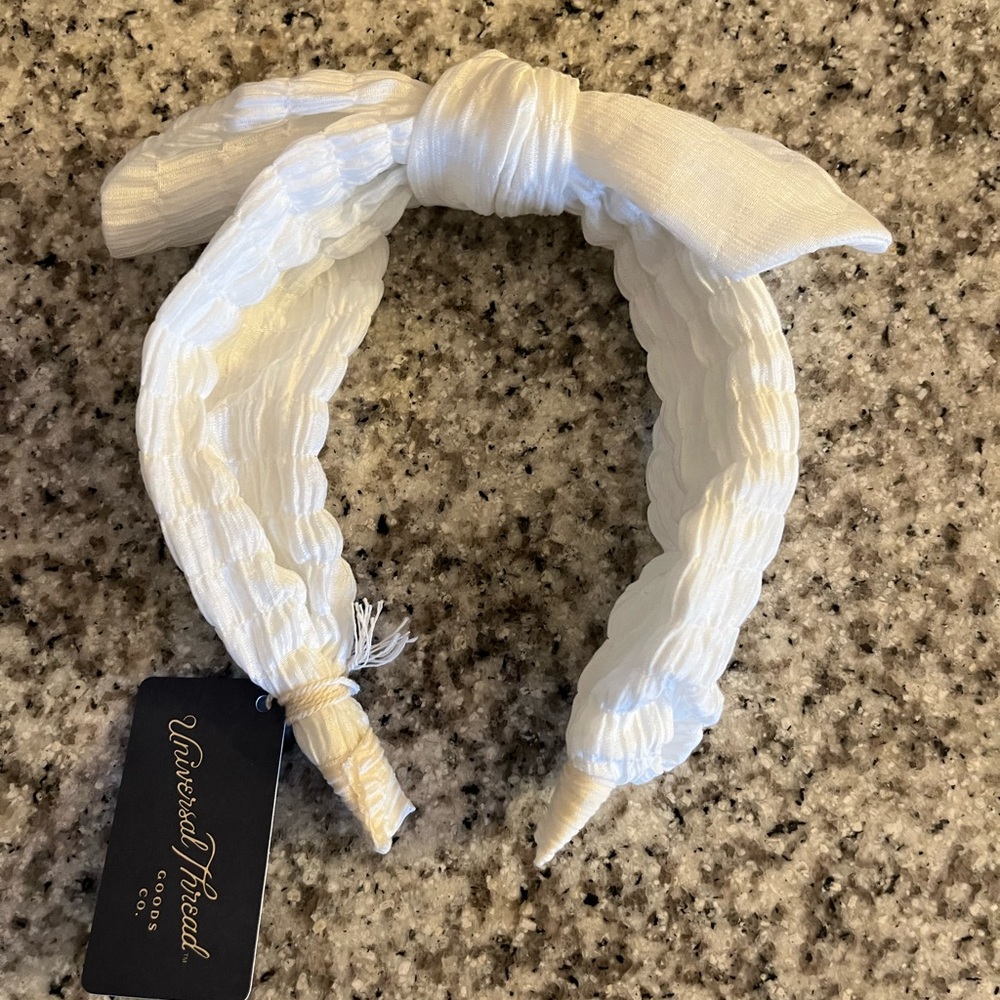 Kids Universal Thread Cream/Off-white Textured Headband